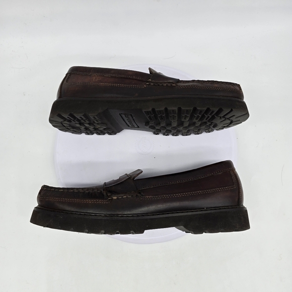 Sperry Shoes Men 8.5 M Cambridge Loafers Brown Leather Moc Toe Slip On Comfort main image 9